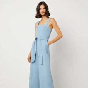 Tie Waist Jumpsuit BCBGMAXAZRIA in Faded Denim | Size Small